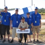 Suomen joukkue, vasemmalta Lassi Nurila, Antti Aho-Mantila, Milja Hahto ja Jani Loikkanen